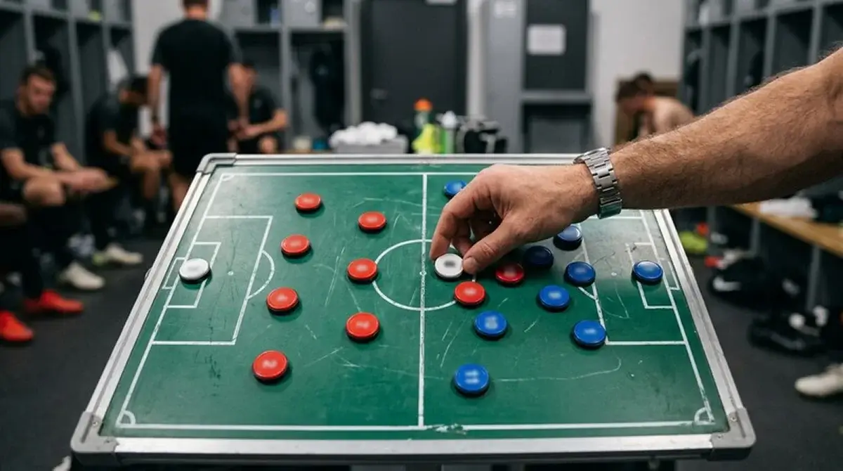Tactique et compositions d'équipe analysées sur un tableau