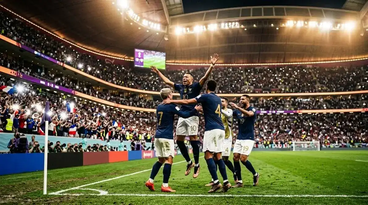 Joueurs célébrant un but lors de la 2e journée de la Coupe du Monde 2026